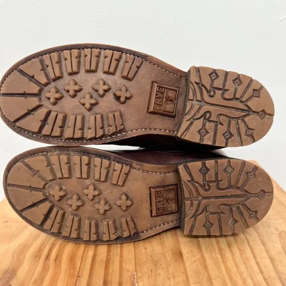 Frye Women's Brown Leather Ankle Boots - Picture 5 of 8